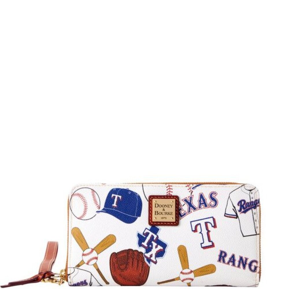 Dooney & Bourke x MLB Texas Rangers Wristlet — Zip Around — Large